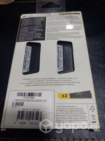 Ram 2x4GB vengeance lpx