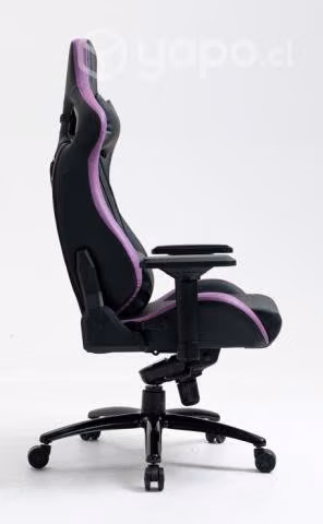 Silla PROFESIONAL gamer Negra / Púrpura [NUEVAS]