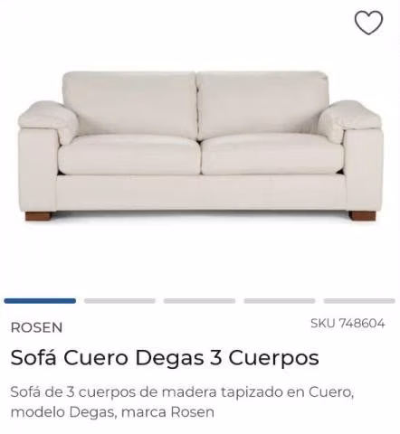 Hermoso Sofá Rosen 3 cuerpos - Imagen 2