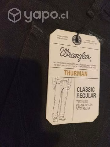 Jeans WRANGLER talla 48 negro