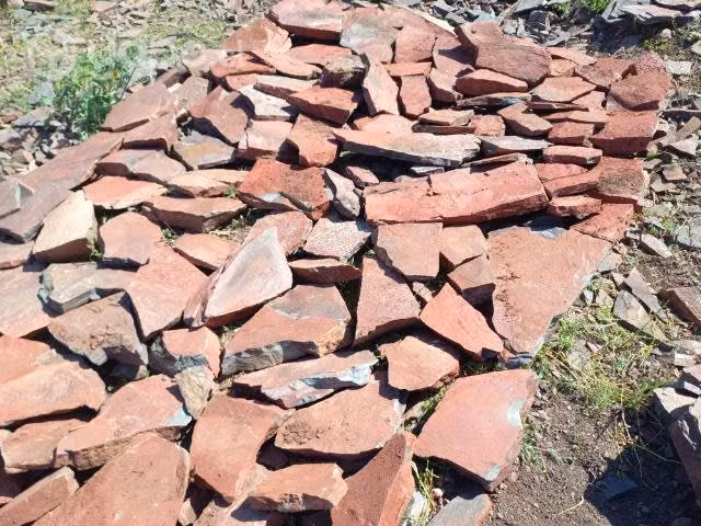 Piedra laja roja