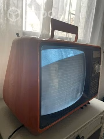 Tv antigua marca Phillips blanco y negro
