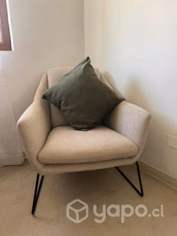 Sillón Rosen gris claro