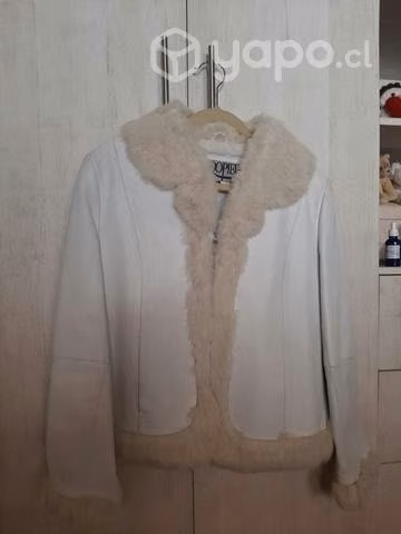 Chaqueta cuero blanco TodoPiel