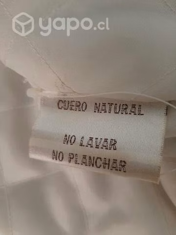 Chaqueta cuero blanco TodoPiel