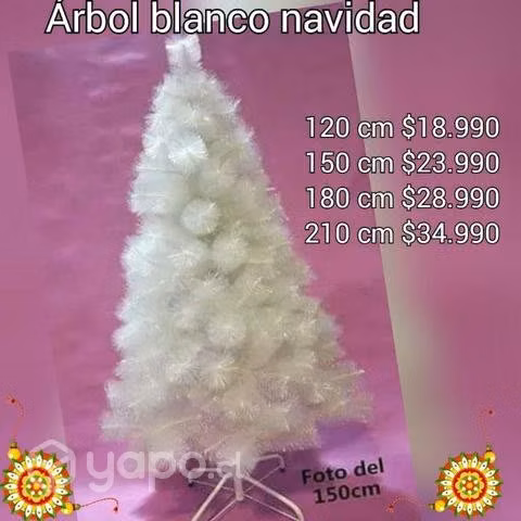 Árbol blanco de navidad