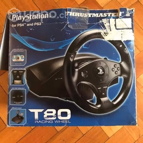 Volante de carrera + pedales thrustmaster t80 ps3/