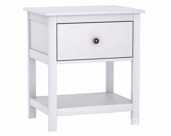 Velador 1 Cajón Blanco