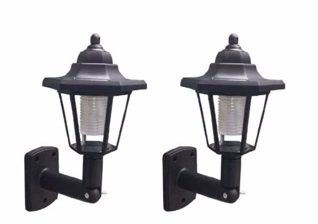 Pack X 2 Faroles Solares Retro Vintage para Exteri