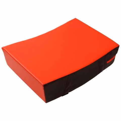 Escudo Curvo De Rugby Rojo 65x45x15 Tela Tevinil