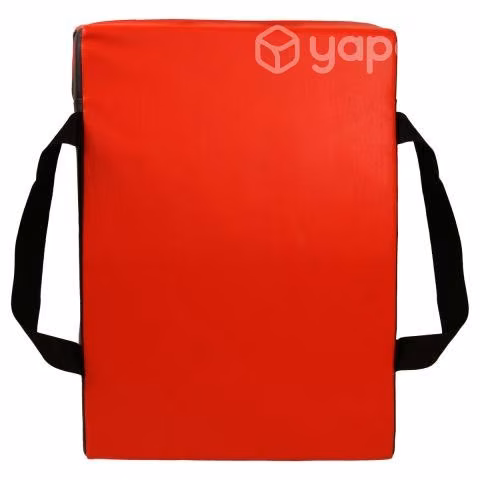 Escudo Curvo De Rugby Rojo 65x45x15 Tela Tevinil