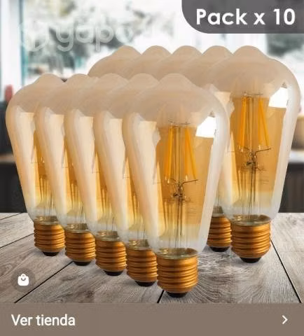 Pack 2 Guirnaldas 10 soquetes + 20 ampolletas 4W