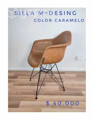 Silla M Desing color Caramelo - Imagen 3