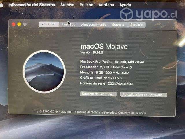 Placa MacBook pro Retina mid 2014 - Imagen 2