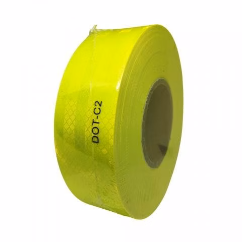 Cinta Retrorreflectiva Seguridad Verde Fluor Dotc2