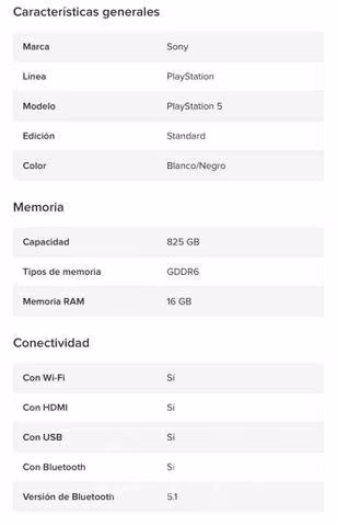Sony PlayStation 5 825GB Standard - Imagen 4