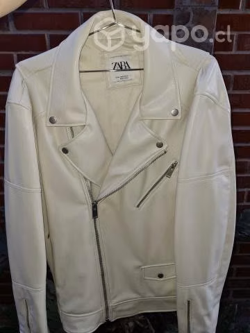 Chaqueta para hombre efecto piel, marca zara