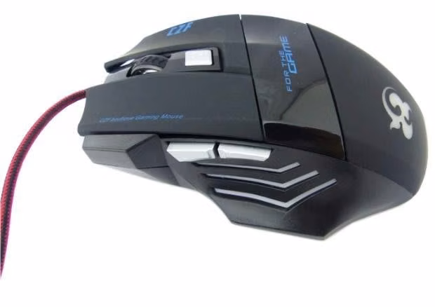 Mouse Gamer T-6 Con Luz, 6 Botones, Cable USB Tipo