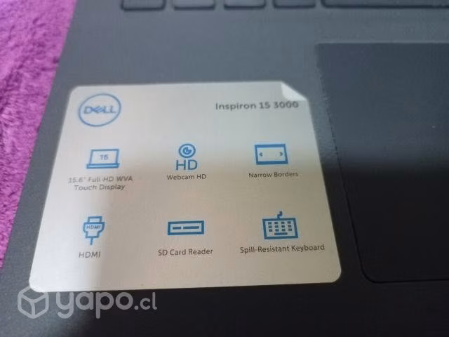 Notebook Dell Inspiron 3501 negra 15.55"