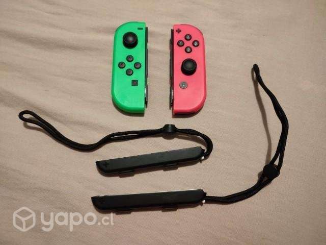 JoyCons Verde Rosa Neon Originales - Imagen 2