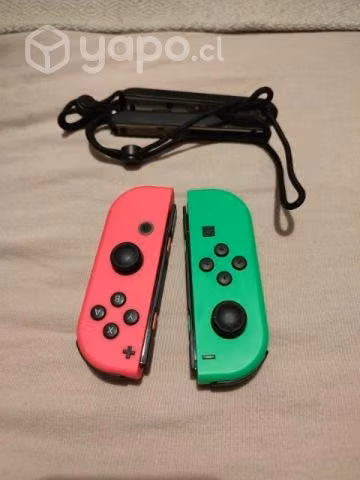 JoyCons Verde Rosa Neon Originales
