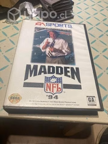 Juego Sega Genesis Madden 94