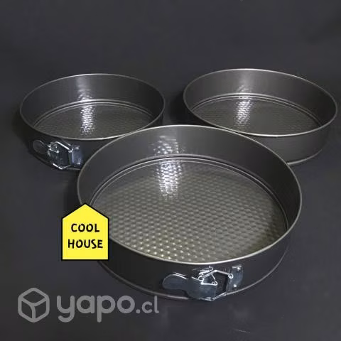 Moldes de Queque o Torta Desmontables de 3 Medidas
