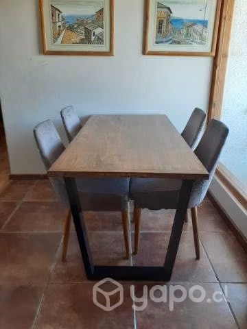 Mesa Escritorio Rustico Pino Fierro
