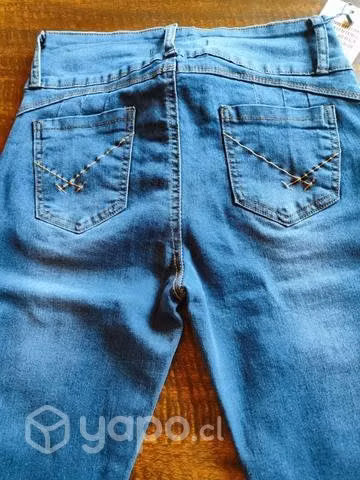 Jeans elásticado push up talla 40, nuevo - Imagen 4