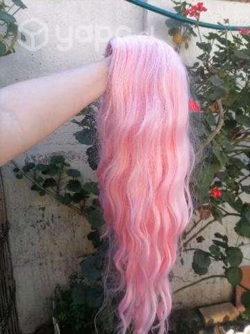 Peluca rosa regular