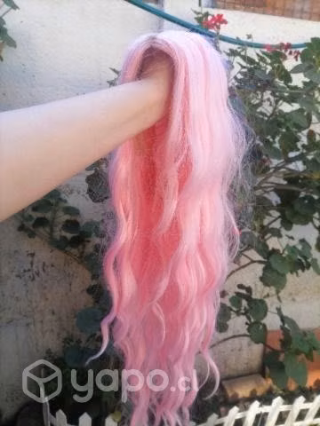 Peluca rosa regular