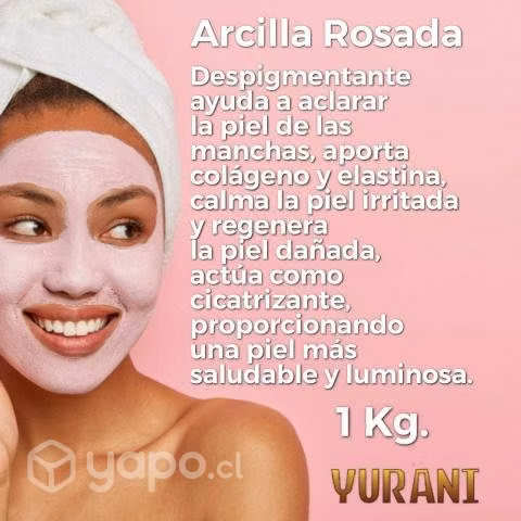 Arcilla blanca,verde,,negra,roja para mascarilla