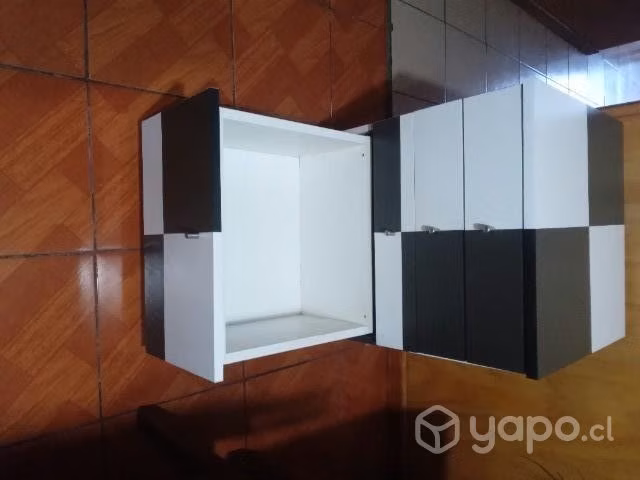 cajonera blanca y negra