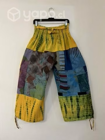 Pantalón Hindu Con Bolsillo Talla Xl/2xl Amarillo - Imagen 2