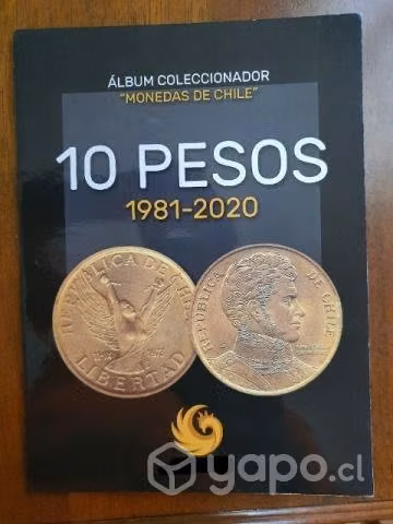 Album Monedas 10 pesos