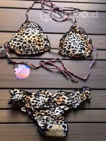 Bikini reversible animal print talla M/L - Imagen 4