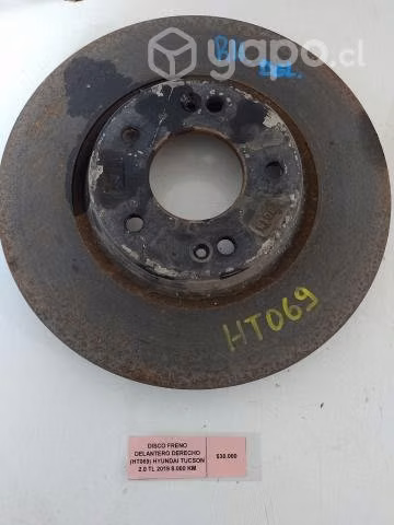Disco Freno Delantero Derecho (HT069) Hyundai Tucs