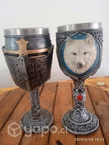 Copas de acero inoxidable