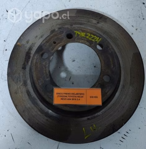 Disco Freno Delantero (TYR2224) Toyota Hilux Revo