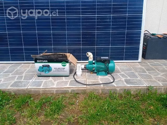 Bomba de agua con panel solar