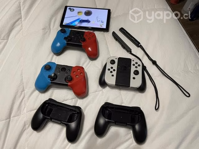 Nintendo Switch Oled con Mario Kart 8 Deluxe usada