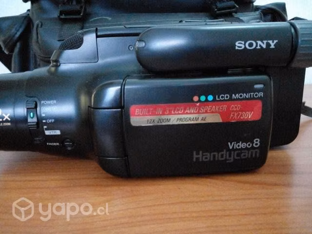 Camara filmadora handycam video 8 impeke,