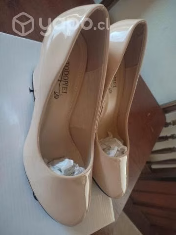Zapatos Beige Mujer