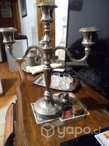Antiguo candelabro plaque