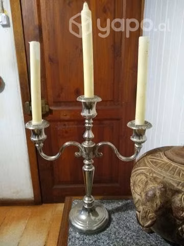 Antiguo candelabro plaque