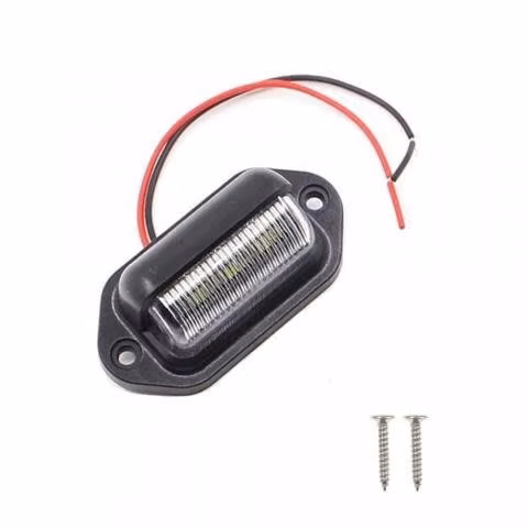 Foco Trasero 12v + 5 Mts Cable + Conectores + Luz