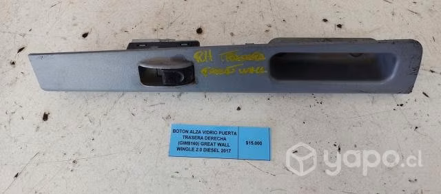 Boton Alza Vidrio Puerta Trasera Derecha (GWB160)