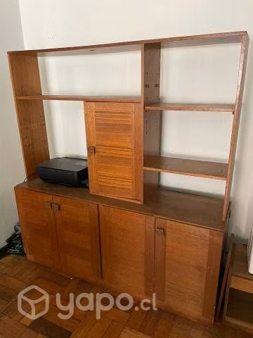 Mueble Biblioteca Modular con Bar Giratorio - Imagen 2