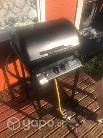 Parrilla gas con tapa