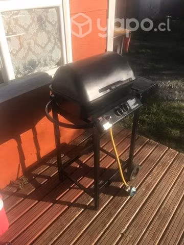 Parrilla gas con tapa